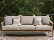Furniture City Biloxi - Ashley Furniture - Harmony Headlands Outdoor - Sofa with Cushion / Natural/Gray - PCP428-838