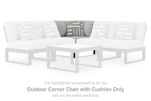 Furniture City Biloxi - Ashley Furniture - Beachloft Outdoor - 4-Piece Outdoor Sectional / Black/Gray - P490P7