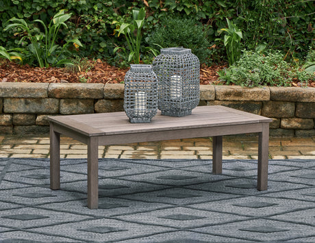Furniture City Biloxi - Ashley Furniture - Hillside Barn Outdoor - Sofa with Cushion / Gray/Brown - P564-838