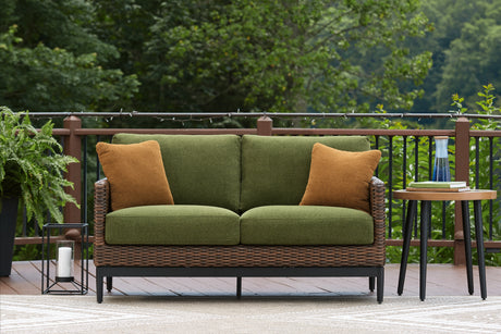 Furniture City Biloxi - Ashley Furniture - Horizon Hall Outdoor - Cocktail Table / Two-tone Brown - P572-701