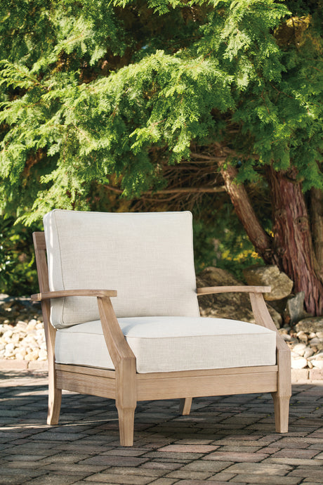 Furniture City Biloxi - Ashley Furniture - Carter Hall Outdoor - Sofa with Cushion / Beige - P601-838
