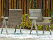 Furniture City Biloxi - Ashley Furniture - Cliff Trails Outdoor - Arm Chair (Set of 2) / Beige - PCP690-601A