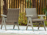 Furniture City Biloxi - Ashley Furniture - Cliff Trails Outdoor - Rocking Arm Chair (Set of 2) / Beige - PCP690-602A