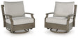 Furniture City Biloxi - Ashley Furniture - Rainier Ranch Outdoor - Round Fire Pit Table / Beige - P701-776