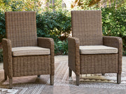 Furniture City Biloxi - Ashley Furniture - Laguna Heights Outdoor - Arm Chair With Cushion (Set of 2) / Beige - PCP790-601A