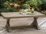Furniture City Biloxi - Ashley Furniture - Laguna Heights Outdoor - Rectangular Cocktail Table / Beige - PCP790-701