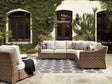 Furniture City Biloxi - Ashley Furniture - Beachcroft Outdoor - 5-Piece Outdoor Sectional / Black/Light Gray - P792P6