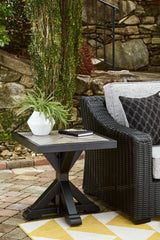 Furniture City Biloxi - Ashley Furniture - Beachcroft Outdoor - Square End Table / Black/Light Gray - P792-702