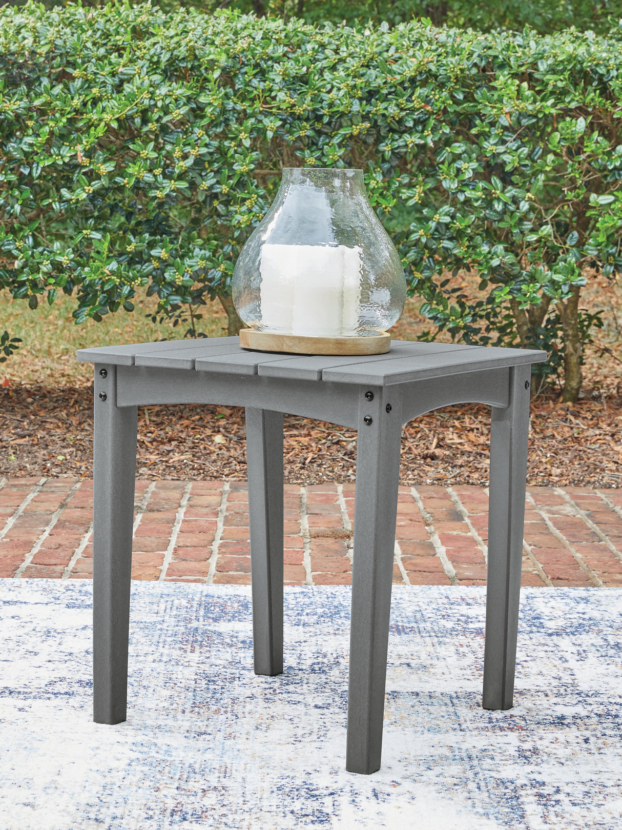 Furniture City Biloxi - Ashley Furniture - Cove Beach Outdoor - Square End Table / Gray - PCP803-702