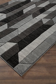 Furniture City Biloxi - Ashley Furniture - Chayse Rug - 6'6" x 9'6" Rug / Black/Gray - R403461