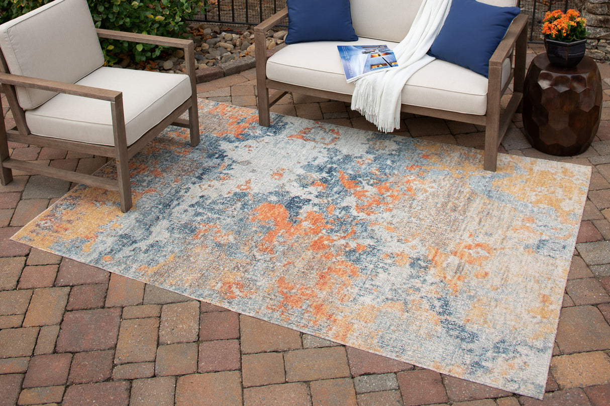 Furniture City Biloxi - Ashley Furniture - Wraylen Rug - 5'3" x 7' Rug / Multi - R405052