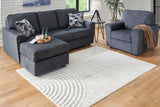 Furniture City Biloxi - Ashley Furniture - Lambworth Rug - 5'3" x 7' Rug / Gray/Cream - R405342
