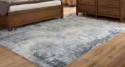 Furniture City Biloxi - Ashley Furniture - Langrich Rug - 7'10" x 10'6" Rug / Blue/Gray/Cream - R406131
