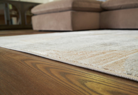 Furniture City Biloxi - Ashley Furniture - Truward Rug - 8' x 10' Rug / Linen/Gray/Caramel - R406471