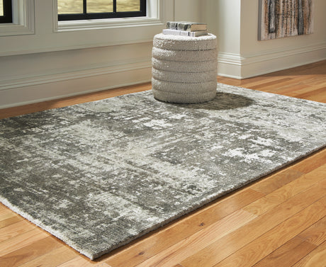 Furniture City Biloxi - Ashley Furniture - Valmontic Rug - 5' x 7' Rug / Gray - R406922
