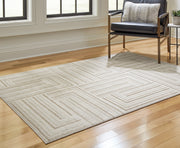 Furniture City Biloxi - Ashley Furniture - Darmondard Rug - 8' x 10' Rug / Cream/Taupe - R406941