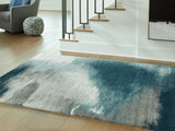 Furniture City Biloxi - Ashley Furniture - Brentward Rug - 5' x 7' Rug / Blue/Gray/Ivory - R407082