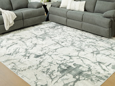 Furniture City Biloxi - Ashley Furniture - Tobinbury Rug - Washable 8' x 10' Area Rug / Gray - R407421