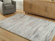 Furniture City Biloxi - Ashley Furniture - Nace Rug - 7'6" x 9'6" Area Rug / Gray/Brown/White - R407471