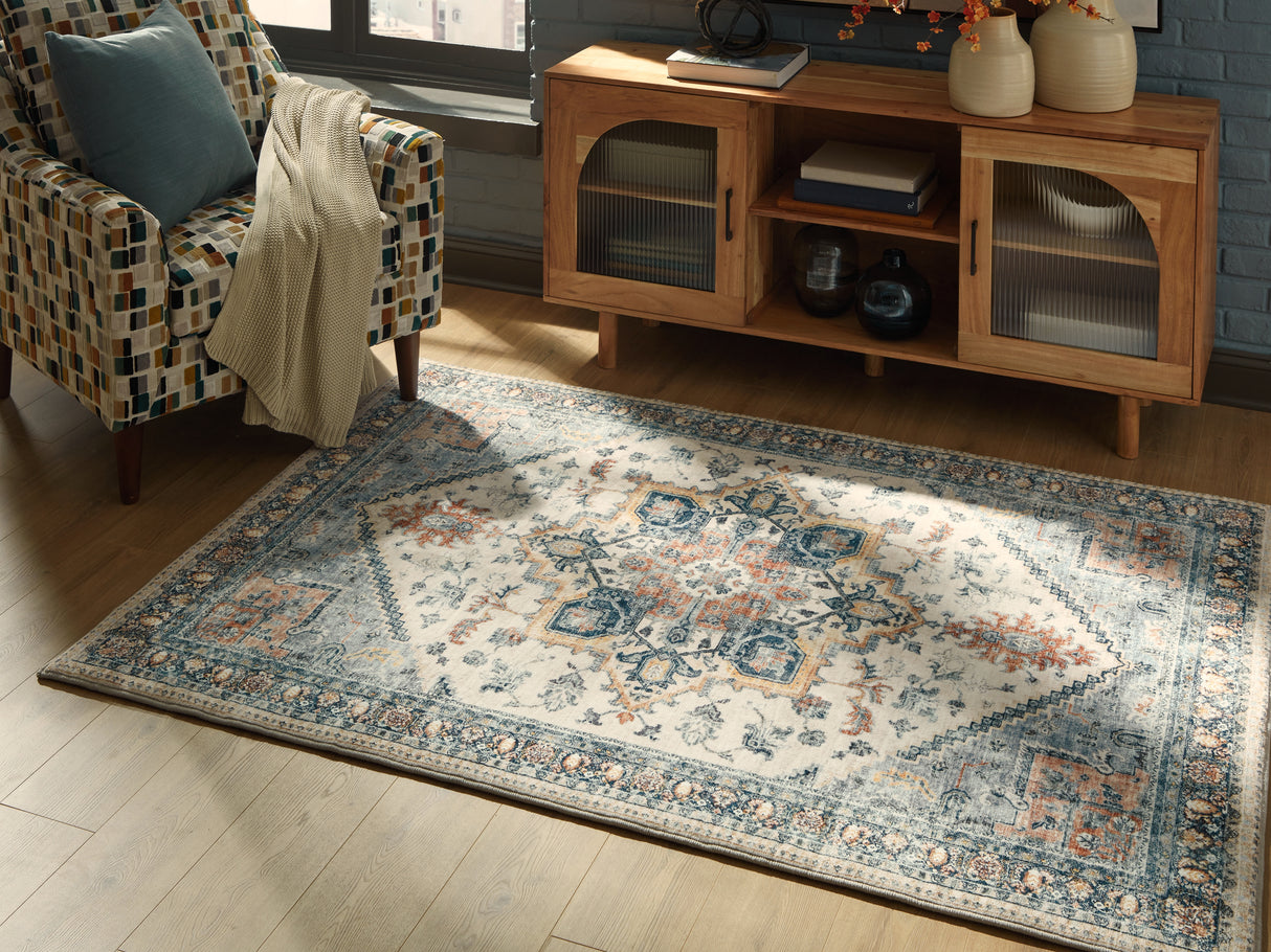 Furniture City Biloxi - Ashley Furniture - Wallney Rug - 5' x 7' Area Rug / Multi - R407492