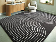 Furniture City Biloxi - Ashley Furniture - Eldonmore Rug - 7'8" x 10' Area Rug / Black/Ivory - R407571