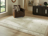 Furniture City Biloxi - Ashley Furniture - Dot Rug - 5' x 7' Area Rug / Cream/Brown/Taupe - R407652