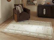 Furniture City Biloxi - Ashley Furniture - Dot Rug - 5' x 7' Area Rug / Cream/Brown/Taupe - R407652
