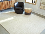 Furniture City Biloxi - Ashley Furniture - Wolbert Rug - 7'8" x 10' Area Rug / Tan/Ivory - R407661