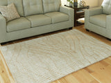 Furniture City Biloxi - Ashley Furniture - Jaseena Rug - 5' x 7' Area Rug / Beige/Tan - R407722
