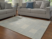 Furniture City Biloxi - Ashley Furniture - Dylanton Rug - 5' x 7' Area Rug / Ivory/Blue - R407812