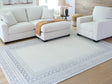 Furniture City Biloxi - Ashley Furniture - Azelhurst Rug - 5' x 7' Area Rug / Blue/Ivory/Gray - R407852