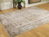 Furniture City Biloxi - Ashley Furniture - Livdon Rug - Washable Large Rug / Brown/Beige/Gray - R407911