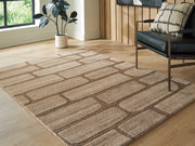 Furniture City Biloxi - Ashley Furniture - Orest Rug - Medium Rug / Brown - R407982