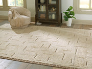Furniture City Biloxi - Ashley Furniture - Clayman Rug - Extra Large Rug / Beige/Brown - R408340