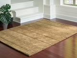 Furniture City Biloxi - Ashley Furniture - Luzmont Rug - Medium Rug / Golden Brown - R408372