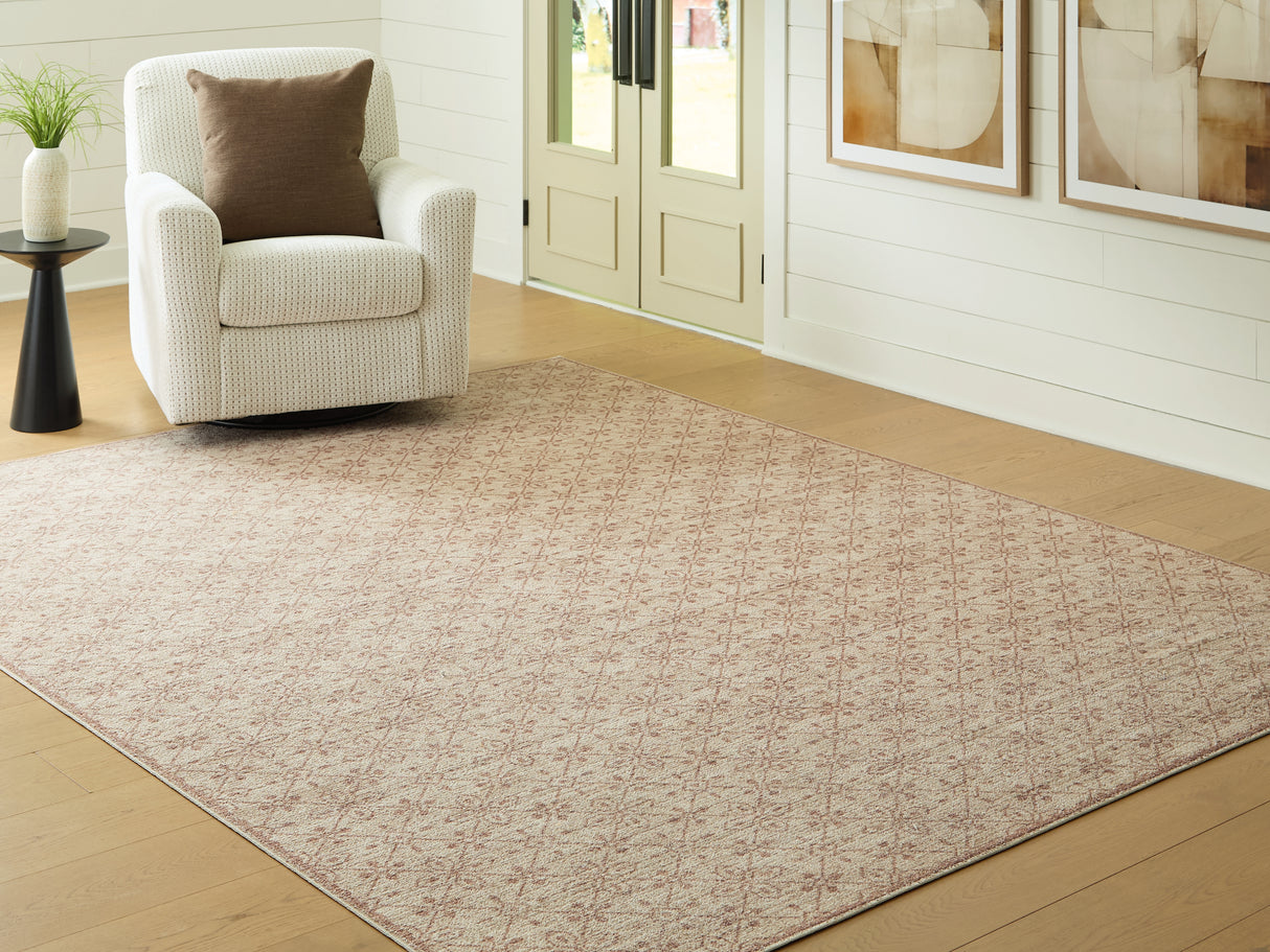 Furniture City Biloxi - Ashley Furniture - Lyamford Rug - Large Rug / Beige/Gray/Brown - R408501