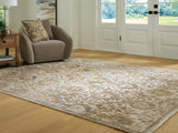 Furniture City Biloxi - Ashley Furniture - Sableridge Rug - Large Rug / Ivory/Taupe/Camel - R408571