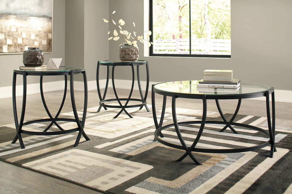 Furniture City Biloxi - Ashley Furniture - Tarrin Table (Set of 3) - Occasional Table Set (3/CN) / Black - T115-13