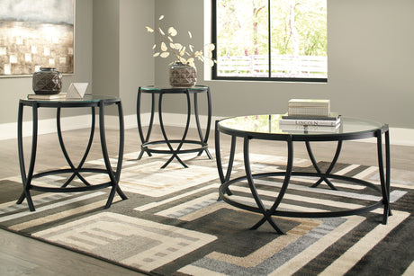 Furniture City Biloxi - Ashley Furniture - Tarrin Table (Set of 3) - Occasional Table Set (3/CN) / Black - T115-13