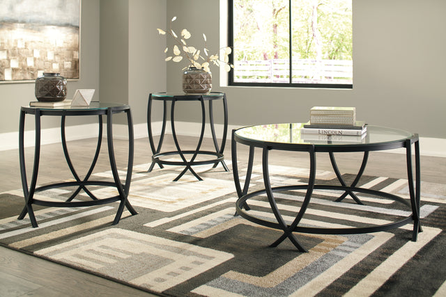 Furniture City Biloxi - Ashley Furniture - Tarrin Table (Set of 3) - Occasional Table Set (3/CN) / Black - T115-13