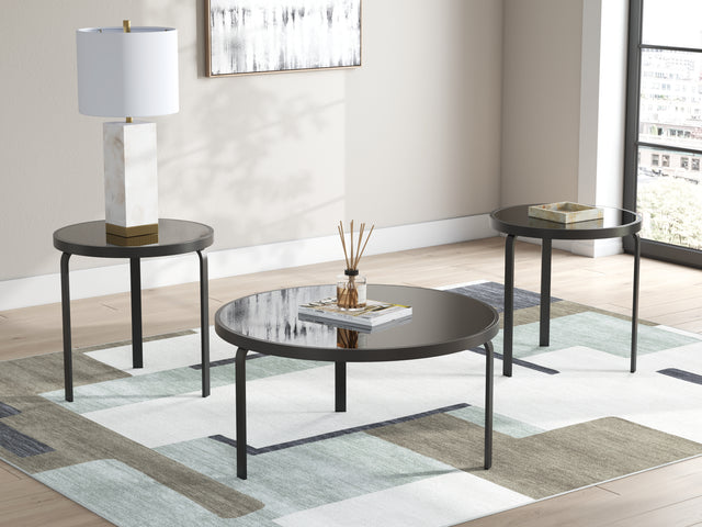 Furniture City Biloxi - Ashley Furniture - Dorylin Table (Set of 3) - Occasional Table Set (3/CN) / Black - T139-13