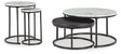 Furniture City Biloxi - Ashley Furniture - Jusmour Table (Set of 4) - Occasional Nesting TBL (4/CN) / Black/White - T161-14