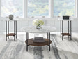 Furniture City Biloxi - Ashley Furniture - Wrenwich Table (Set of 3) - Occasional Table Set (3/CN) / Brown/Black/White - T167-13