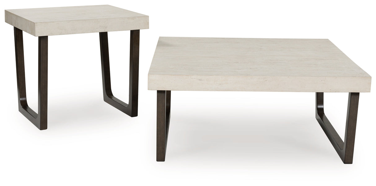 Furniture City Biloxi - Ashley Furniture - Westenfort Table (Set of 2) - Occasional Table Set (Set of 2) / Espresso/Gray - T202-12