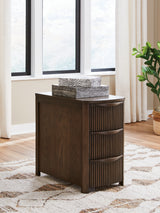 Furniture City Biloxi - Ashley Furniture - Camdill Chairside End Table - Chair Side End Table / Dark Brown - T208-217