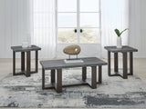Furniture City Biloxi - Ashley Furniture - Dynnford Table (Set of 3) - Occasional Table Set (3/CN) / Gray/Brown - T216-13