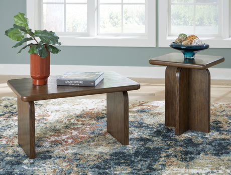 Furniture City Biloxi - Ashley Furniture - Shawbeck Table (Set of 2) - Occasional Table Set (Set of 2) / Medium Brown - T315-12