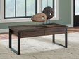 Furniture City Biloxi - Ashley Furniture - Wickman Falls Coffee Table - Rectangular Cocktail Table - T318-1