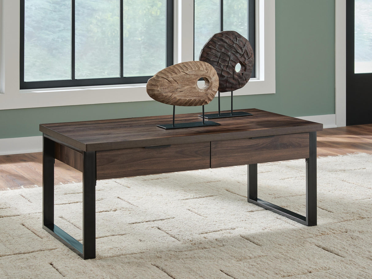 Furniture City Biloxi - Ashley Furniture - Wickman Falls Coffee Table - Rectangular Cocktail Table - T318-1