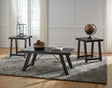 Furniture City Biloxi - Ashley Furniture - Noorbrook Table (Set of 3) - Occasional Table Set (3/CN) / Black/Pewter - T351-13